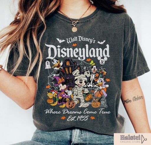 Disney Halloween Vintage T-shirt, Disney Mickey & Friends Halloween, Halloween Disney Family Shirt, Trick Or Treat Disney