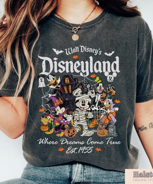 Disney Halloween Vintage T-shirt, Disney Mickey & Friends Halloween, Halloween Disney Family Shirt, Trick Or Treat Disney