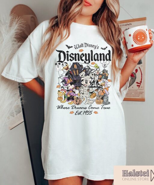 Disney Halloween Vintage T-shirt, Disney Mickey & Friends Halloween, Halloween Disney Family Shirt, Trick Or Treat Disney