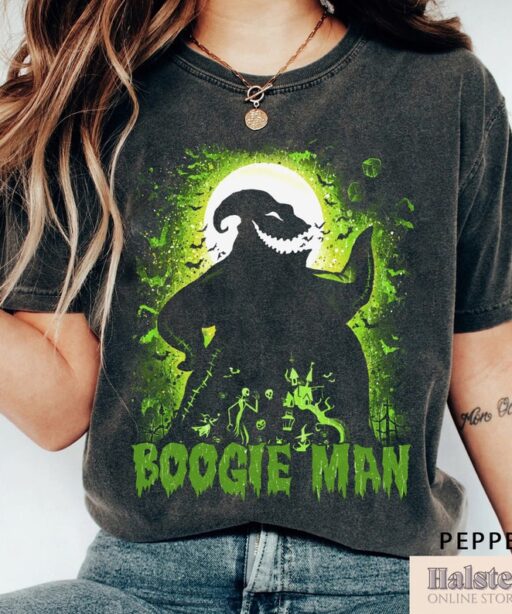 Comfort Colors Retro Boogie Man Shirt, Halloween Boogie T-Shirt, Oogie Boogie 2023 Sweatshirt, Disney Halloween 2023 Shirt, Halloween Gift