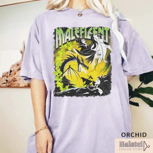 Comfort Colors Retro Maleficent Shirt, Halloween Villains T-Shirt, Maleficent Witch Sweatshirt, Disney Halloween 2023 Shirt, Halloween Gift