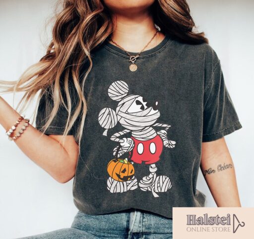 Mummy Mickey Halloween Shirt, Retro Mickey Spooky Season Shirt, Mickey's Not So Scary Halloween Shirt, Halloween Pumpkin Shirt