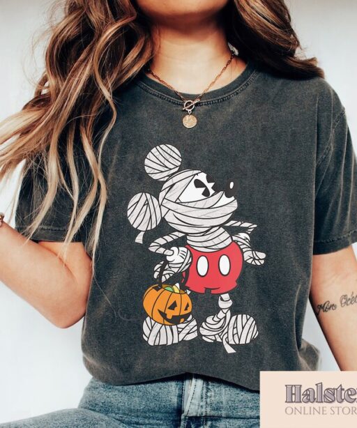 Mummy Mickey Halloween Shirt, Retro Mickey Spooky Season Shirt, Mickey's Not So Scary Halloween Shirt, Halloween Pumpkin Shirt