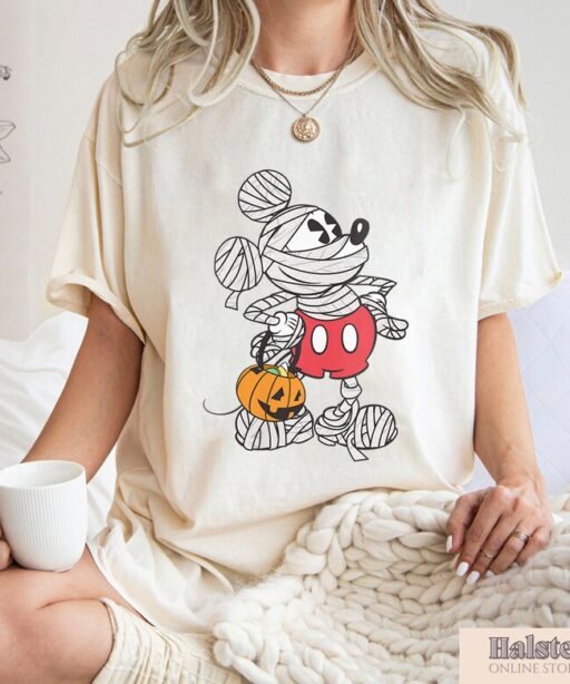 Mummy Mickey Halloween Shirt, Retro Mickey Spooky Season Shirt, Mickey's Not So Scary Halloween Shirt, Halloween Pumpkin Shirt