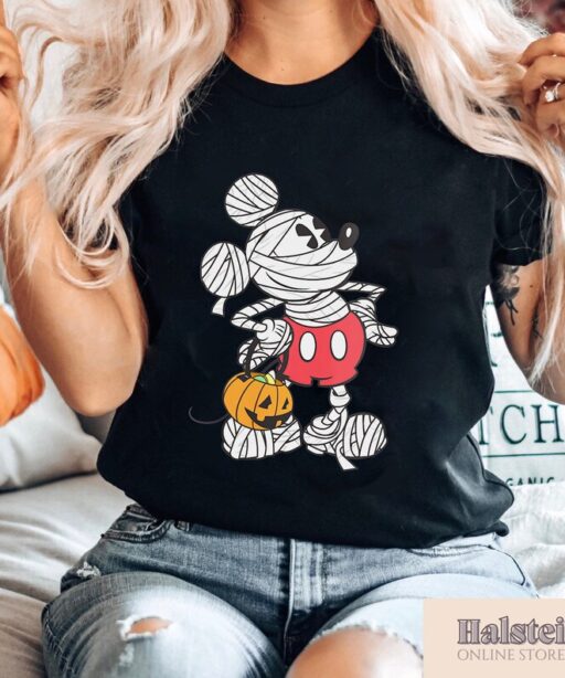 Mummy Mickey Halloween Shirt, Retro Mickey Spooky Season Shirt, Mickey's Not So Scary Halloween Shirt, Halloween Pumpkin Shirt