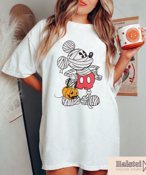 Mummy Mickey Halloween Shirt, Retro Mickey Spooky Season Shirt, Mickey's Not So Scary Halloween Shirt, Halloween Pumpkin Shirt