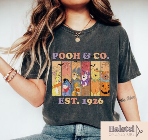 Vintage Pooh & Co EST 1926 Halloween Shirt, Winnie the Pooh Halloween Shirts, Retro Winnie The Pooh, Disney Halloween Vintage T-shirt