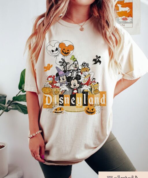 Mickey & Friends Halloween Shirt, Mickey skeleton mummy shirt, Disney world shirt, Disneyland Halloween shirt, Not so scary shirt