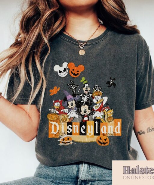 Mickey & Friends Halloween Shirt, Mickey skeleton mummy shirt, Disney world shirt, Disneyland Halloween shirt, Not so scary shirt