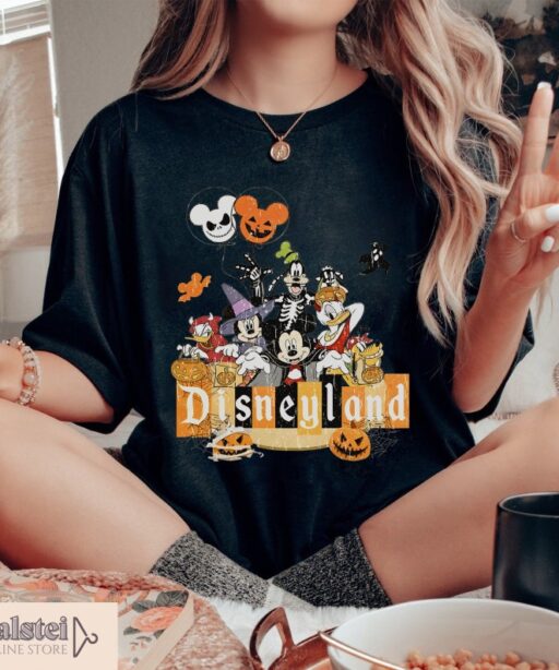 Mickey & Friends Halloween Shirt, Mickey skeleton mummy shirt, Disney world shirt, Disneyland Halloween shirt, Not so scary shirt