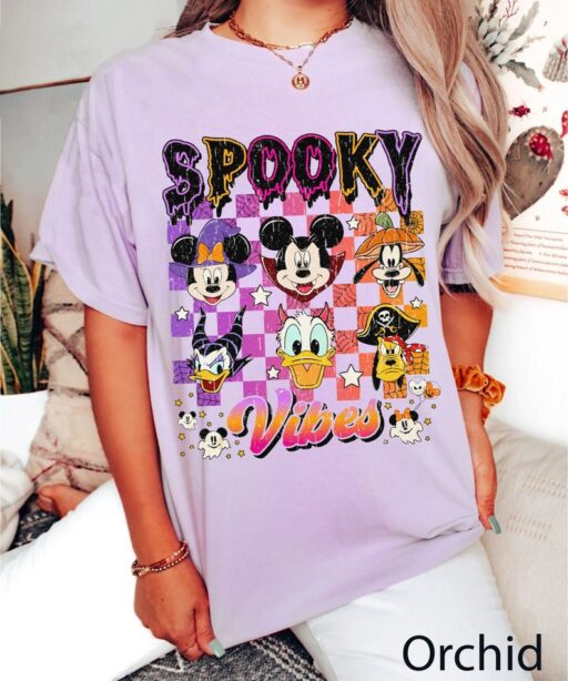 Comfort Colors Mickey and Friends Halloween Shirt, Disney Pumpkins Shirt, Spooky Season Shirt, Disney Halloween Shirt, Happy Halloween Shirt