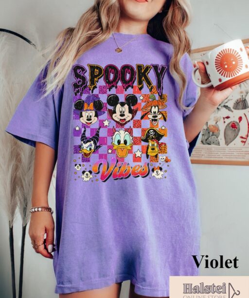 Comfort Colors Mickey and Friends Halloween Shirt, Disney Pumpkins Shirt, Spooky Season Shirt, Disney Halloween Shirt, Happy Halloween Shirt