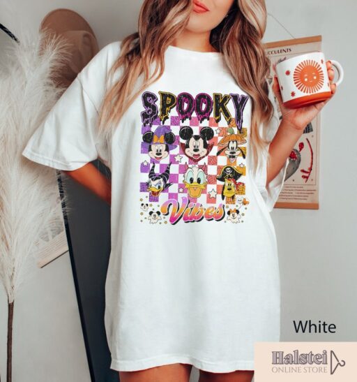 Comfort Colors Mickey and Friends Halloween Shirt, Disney Pumpkins Shirt, Spooky Season Shirt, Disney Halloween Shirt, Happy Halloween Shirt