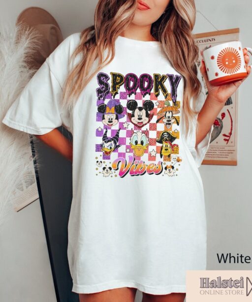 Comfort Colors Mickey and Friends Halloween Shirt, Disney Pumpkins Shirt, Spooky Season Shirt, Disney Halloween Shirt, Happy Halloween Shirt