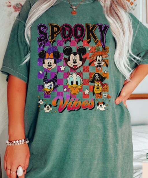 Comfort Colors Mickey and Friends Halloween Shirt, Disney Pumpkins Shirt, Spooky Season Shirt, Disney Halloween Shirt, Happy Halloween Shirt