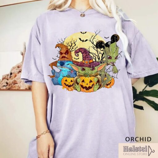 Comfort Color Disney Stitch Halloween Shirt, Stitch Horror Halloween T-Shirt, Stitch Halloween, Disney Halloween Shirt, Halloween Gifts