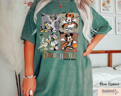 Comfort Colors Disneyland Trick Or Treat Shirt, Vintage Disney Halloween Shirt, Disney Halloween shirt, Halloween shirt, Halloween Gift