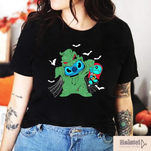 Retro Stitch Halloween T-Shirt, Stitch Halloween, Disney Halloween, Disney Trick or Treat, Oogie Boogie Bash Shirt, Disney Halloween Gifts