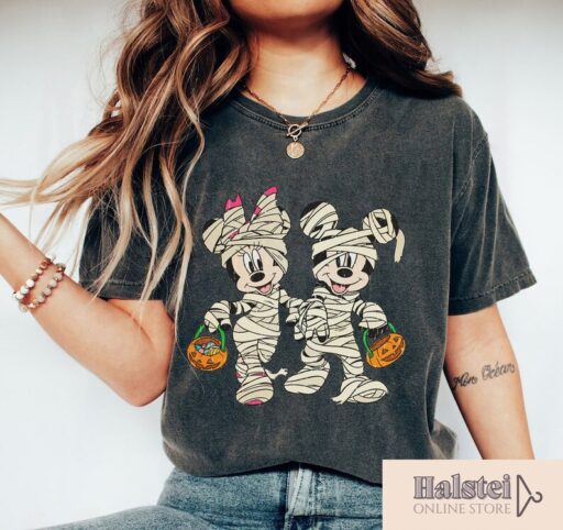 Mickey mummy shirt, Minnie mummy t-shirt, Mickey and friends halloween tee, Disney halloween gift, Funny halloween tee, Disney Family Shirt