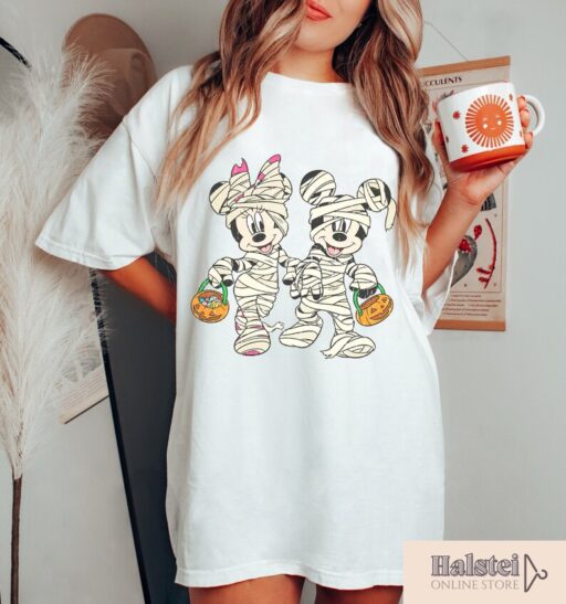 Mickey mummy shirt, Minnie mummy t-shirt, Mickey and friends halloween tee, Disney halloween gift, Funny halloween tee, Disney Family Shirt