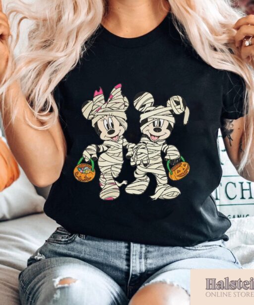 Mickey mummy shirt, Minnie mummy t-shirt, Mickey and friends halloween tee, Disney halloween gift, Funny halloween tee, Disney Family Shirt