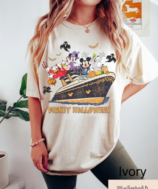 Comfort Color Disney Halloween Shirt, Mickey and Friends Halloween Shirt, Disney Pumpkins Shirt, Cute Fall Shirt, Happy Halloween Shirt