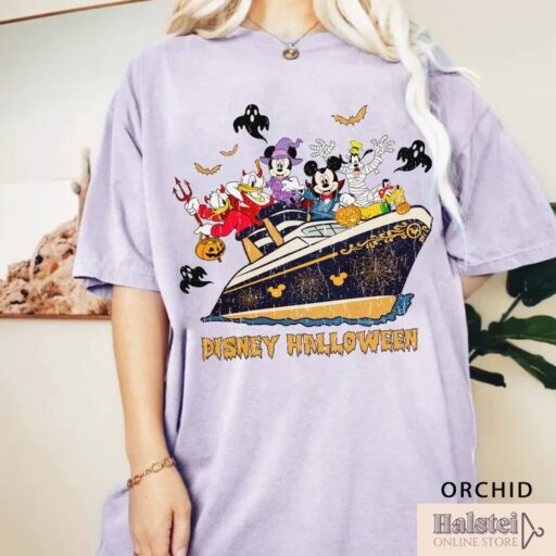 Comfort Color Disney Halloween Shirt, Mickey and Friends Halloween Shirt, Disney Pumpkins Shirt, Cute Fall Shirt, Happy Halloween Shirt