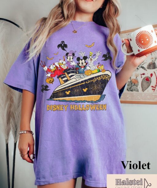 Comfort Color Disney Halloween Shirt, Mickey and Friends Halloween Shirt, Disney Pumpkins Shirt, Cute Fall Shirt, Happy Halloween Shirt