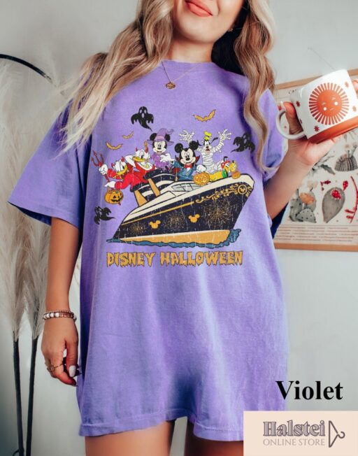 Comfort Color Disney Halloween Shirt, Mickey and Friends Halloween Shirt, Disney Pumpkins Shirt, Cute Fall Shirt, Happy Halloween Shirt