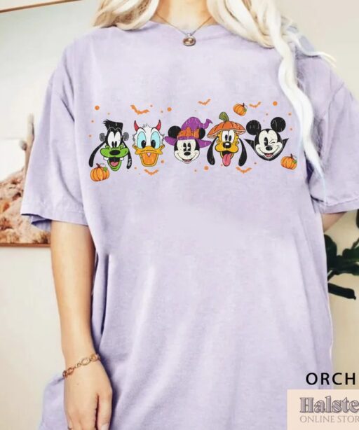 Comfort Colors Spooky Mouse and Friends Shirt, Mickey Boo Halloween Shirt, Pumpkin Mickey, Disney Spooky Shirt, Disney Halloween Shirt