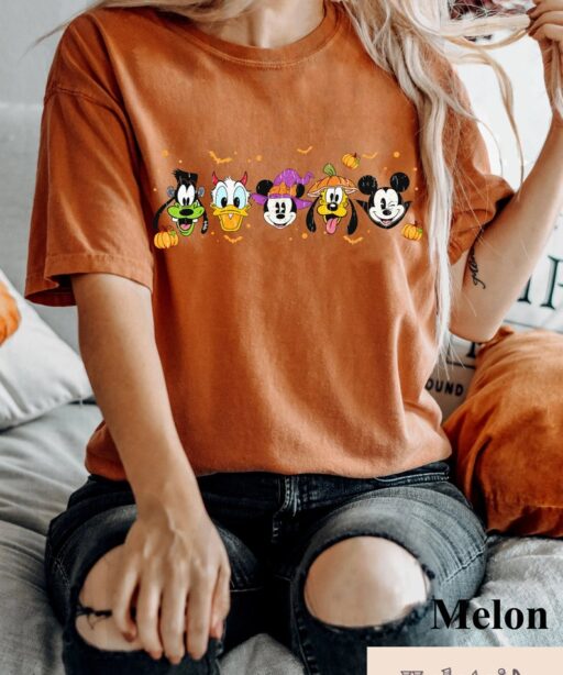 Comfort Colors Spooky Mouse and Friends Shirt, Mickey Boo Halloween Shirt, Pumpkin Mickey, Disney Spooky Shirt, Disney Halloween Shirt