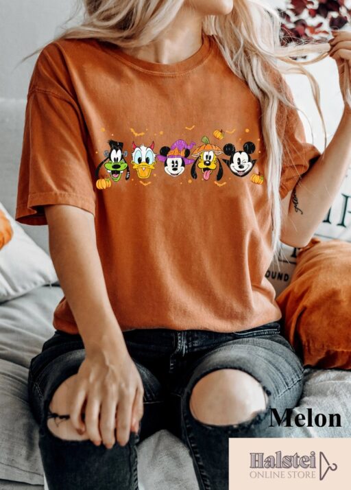 Comfort Colors Spooky Mouse and Friends Shirt, Mickey Boo Halloween Shirt, Pumpkin Mickey, Disney Spooky Shirt, Disney Halloween Shirt