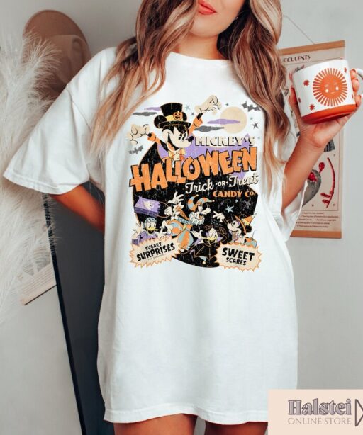 Comfort Colors Mickey's Halloween Trick Or Treat Shirt, Mickey Boo Halloween Shirt, Disney Spooky Shirt, Disney Halloween Shirt