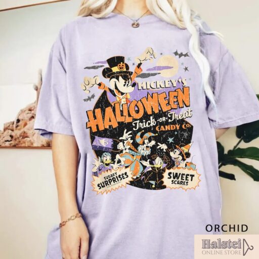 Comfort Colors Mickey's Halloween Trick Or Treat Shirt, Mickey Boo Halloween Shirt, Disney Spooky Shirt, Disney Halloween Shirt