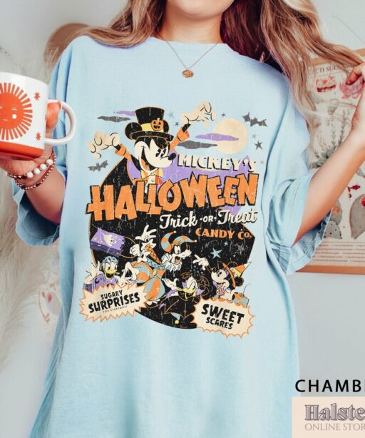 Comfort Colors Mickey's Halloween Trick Or Treat Shirt, Mickey Boo Halloween Shirt, Disney Spooky Shirt, Disney Halloween Shirt