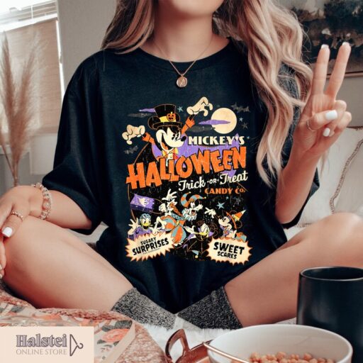 Comfort Colors Mickey's Halloween Trick Or Treat Shirt, Mickey Boo Halloween Shirt, Disney Spooky Shirt, Disney Halloween Shirt