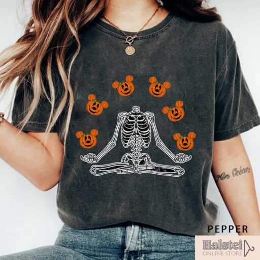 Pumpkin Halloween Shirt, Skeleton Halloween Shirt, Disney Halloween Shirt, Mickey's Not So Scary Party, Pumpkin Shirt, Comfort Color Shirt