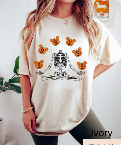 Pumpkin Halloween Shirt, Skeleton Halloween Shirt, Disney Halloween Shirt, Mickey's Not So Scary Party, Pumpkin Shirt, Comfort Color Shirt