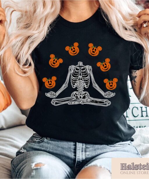 Pumpkin Halloween Shirt, Skeleton Halloween Shirt, Disney Halloween Shirt, Mickey's Not So Scary Party, Pumpkin Shirt, Comfort Color Shirt