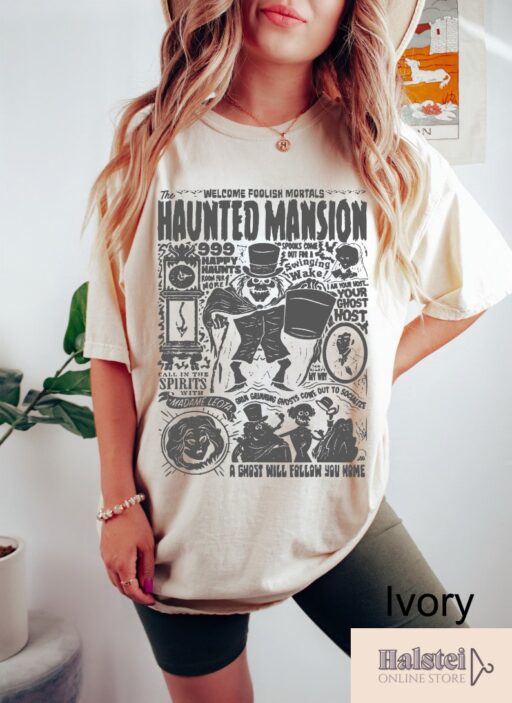 Comfort Colors Haunted Mansion Shirt, The Haunted Mansion Shirt, Retro Disney Halloween Shirt, Halloween Party, Halloween Gift