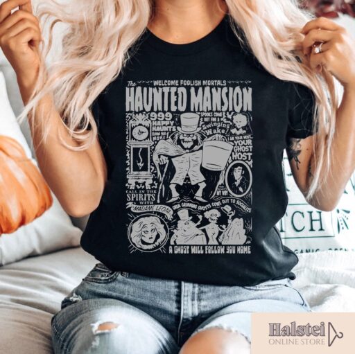 Comfort Colors Haunted Mansion Shirt, The Haunted Mansion Shirt, Retro Disney Halloween Shirt, Halloween Party, Halloween Gift