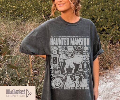 Comfort Colors Haunted Mansion Shirt, The Haunted Mansion Shirt, Retro Disney Halloween Shirt, Halloween Party, Halloween Gift