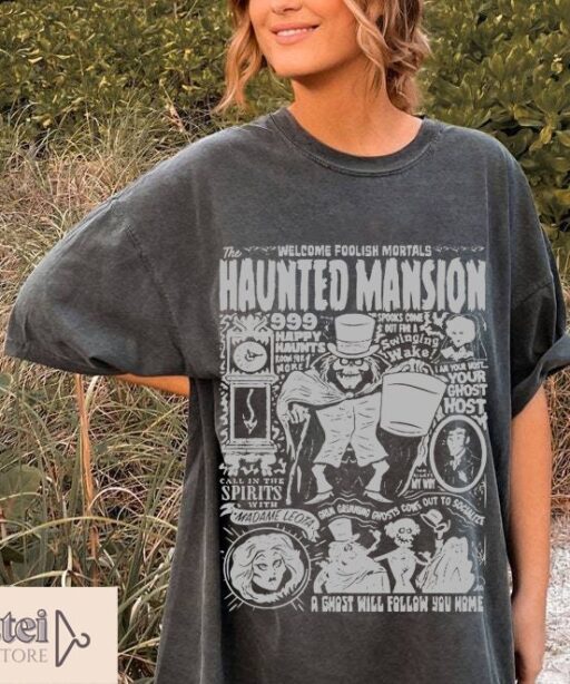Comfort Colors Haunted Mansion Shirt, The Haunted Mansion Shirt, Retro Disney Halloween Shirt, Halloween Party, Halloween Gift