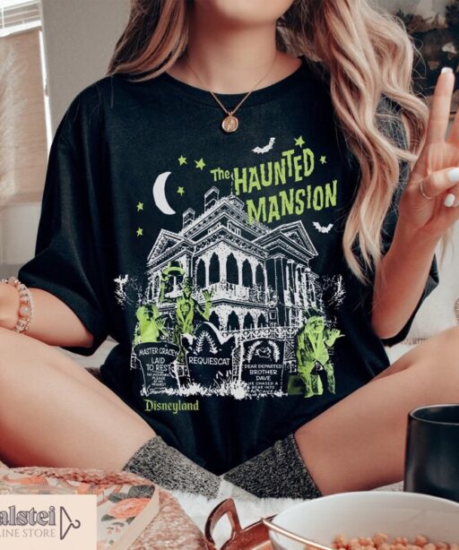 Comfort Colors Vintage Haunted Mansion Shirt, The Haunted Mansion Shirt, Retro Disney Halloween Shirt, Halloween Party, Halloween Gift