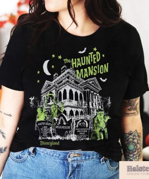 Comfort Colors Vintage Haunted Mansion Shirt, The Haunted Mansion Shirt, Retro Disney Halloween Shirt, Halloween Party, Halloween Gift