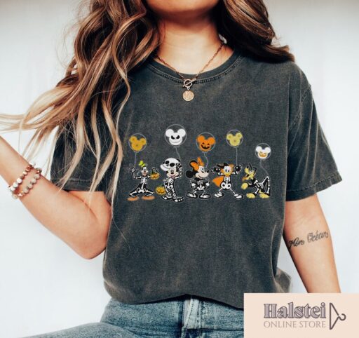 Disney Halloween Skeleton Shirt, Disney Halloween Matching Shirt, Disney Balloon Shirt, Disney Halloween Shirts, Disney Family Shirt