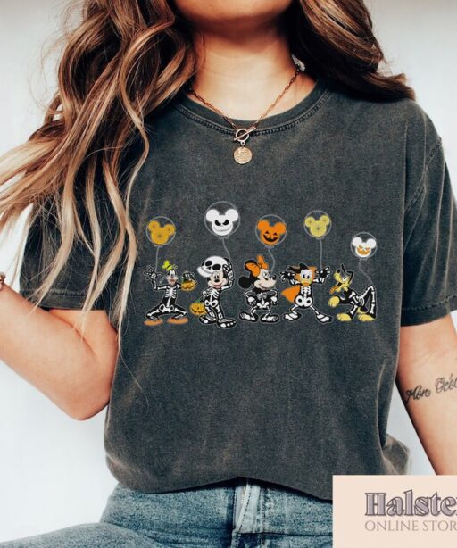 Disney Halloween Skeleton Shirt, Disney Halloween Matching Shirt, Disney Balloon Shirt, Disney Halloween Shirts, Disney Family Shirt