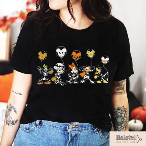 Disney Halloween Skeleton Shirt, Disney Halloween Matching Shirt, Disney Balloon Shirt, Disney Halloween Shirts, Disney Family Shirt