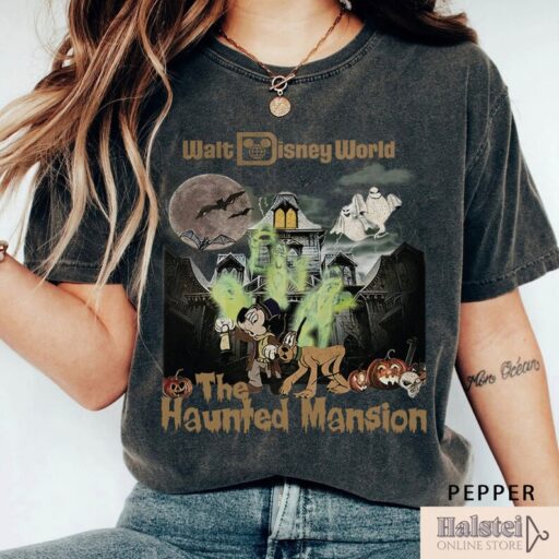 Comfort Color Disneyland Haunted Mansion Shirt, Walt Disney World The Haunted Mansion Shirt, Mickey Halloween Shirt, Disney Halloween Shirt