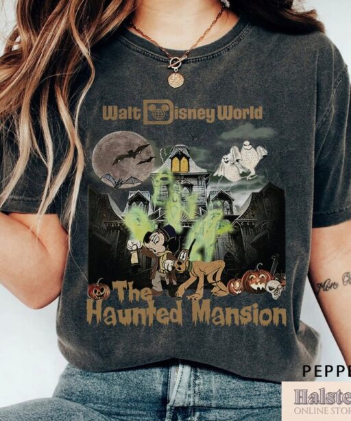 Comfort Color Disneyland Haunted Mansion Shirt, Walt Disney World The Haunted Mansion Shirt, Mickey Halloween Shirt, Disney Halloween Shirt